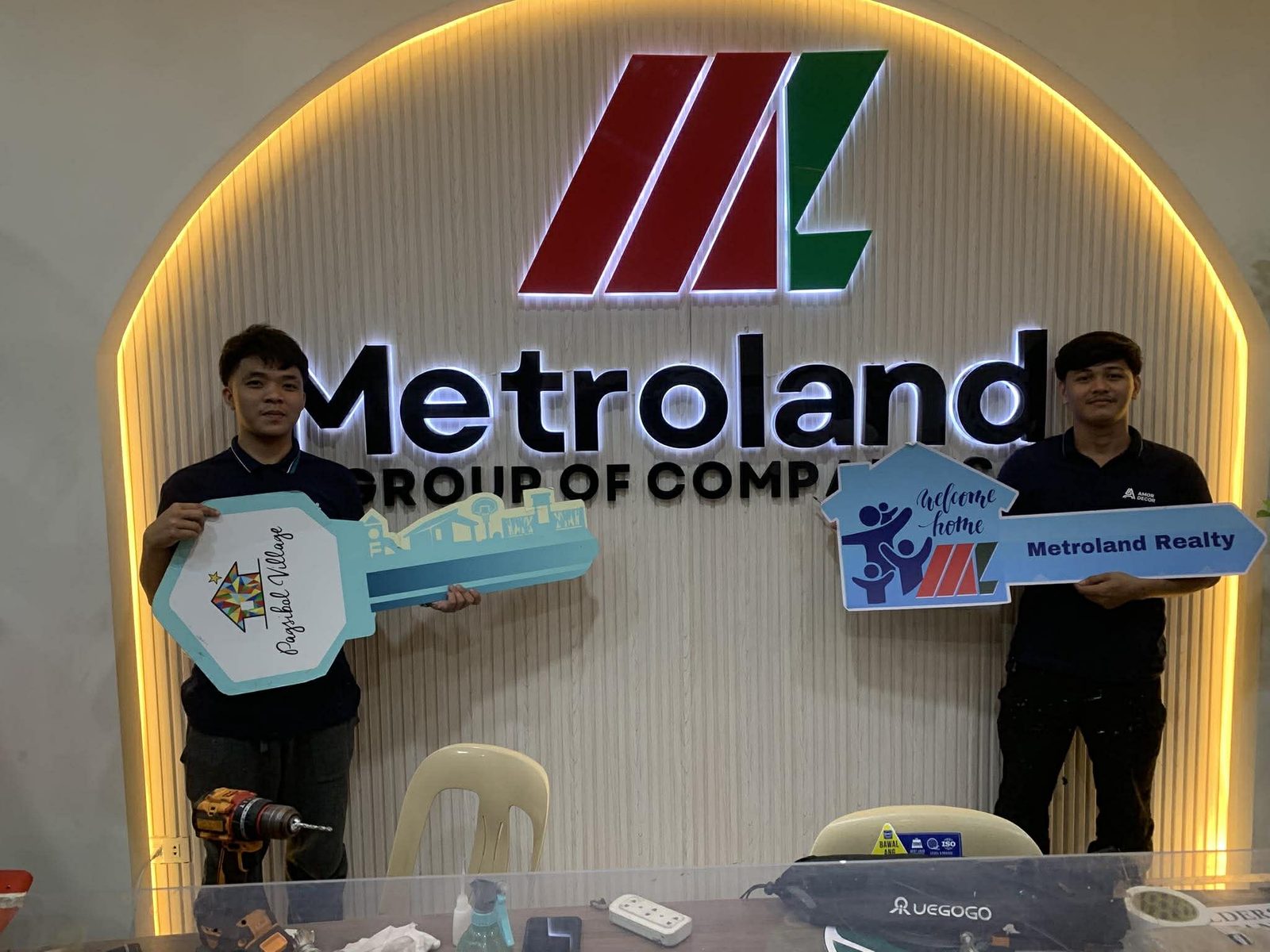 Metroland Group — lobby signage