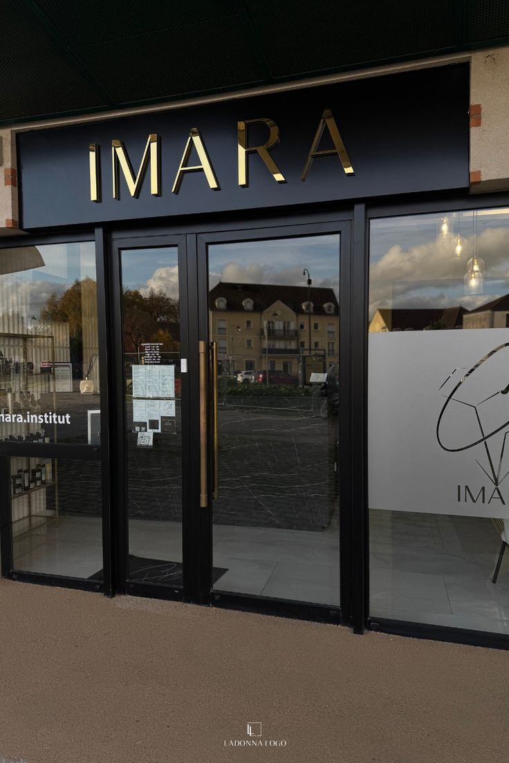 IMARA storefront — gold on black